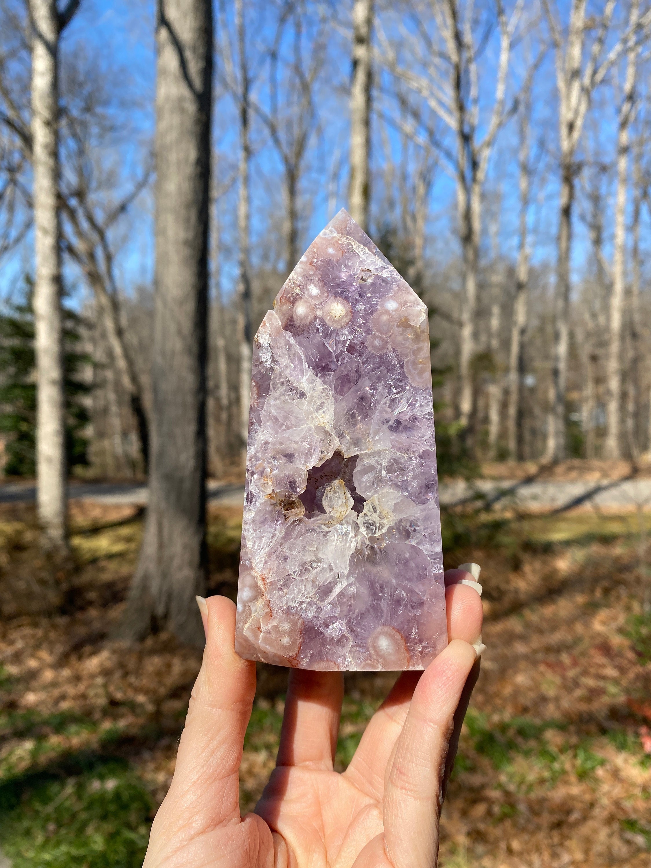 ピンアメ タワー High Quality Pink Amethyst Tower |4.28in| 5.65oz - Etsy