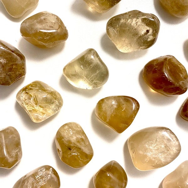 Large Natural Citrine Tumble Stones from Brazil