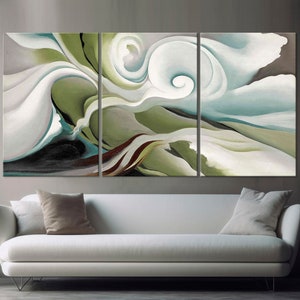 Georgia O’Keeffe Nature Forms canvas wall art Abstract print Modern Home Decor Abstract Painting Living room wall art Office wall decor