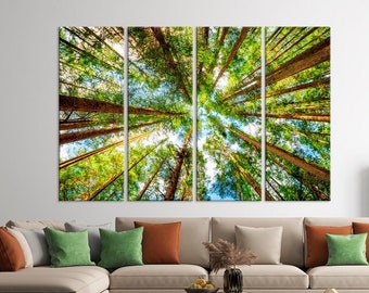 trees Canvas wall art,lanscape large canvas art bir95 nature living room wall decoration canvas art print extra forest Large wall art