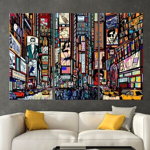 New York City Canvas Print | Modern Urban Skyscraper Wall Art