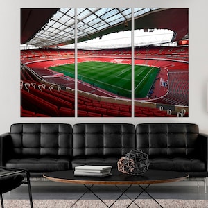 Arsenal Stadium canvas print Football wall art Man cave decor Football gifts Stadium Sport wall decor Emirates Stadium Canvas Wall Art