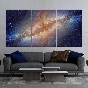 Space Wall Art Milky Way Canvas Print Stars galaxy Space Wall Art NASA print Astronomy gift Extra Large Wall Art