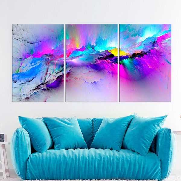 Large Colorful Art Etsy