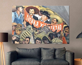 Diego Rivera Mexican Revolution Canvas Art Print – Ready to Hang Wall Decor