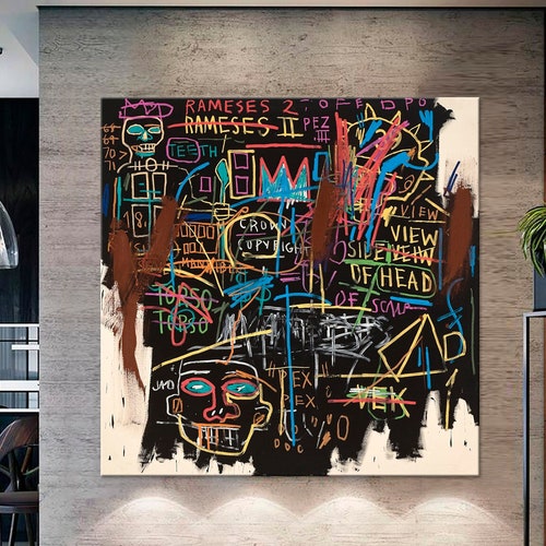 Street Art Canvas Print Abstract Graffiti Art Modern Wall Etsy