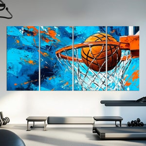 Basketball Wall Art Abstract Basketball canvas Basketball Painting Print Sport Boys Room Decor Basketball Gifts Modern Housewarming gift