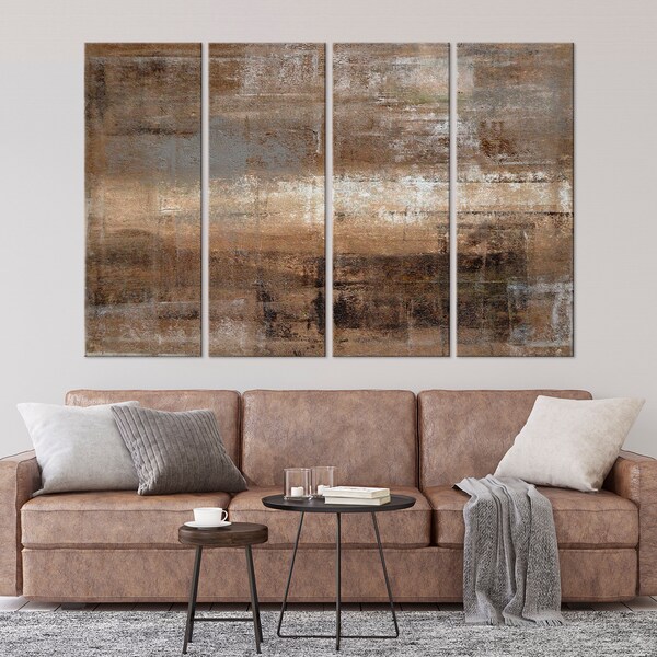 Brown Gray Wall Art Etsy