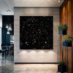 Hubble ultra deep field high rez Canvas wall art Space print Galaxy NASA Astronomy gift Constellation outer Space Universe Housewarming gift