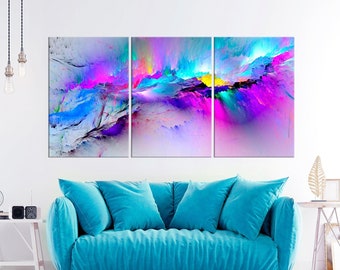Abstract painting Colorful canvas wall art Modern Home Decor abstract print Colorful wall decor Large Abstract Bright Extra Large Wall Art