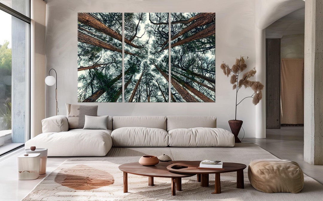 Forest Wall Art Tree Branch Print Large Forest Print Tree Painting ...