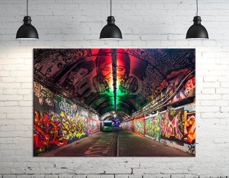 Street Art Canvas Print Graffiti Wall Art Modern Wall Decor London ...
