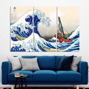 The Legend of Zelda Wave Canvas Art: Windwaker, Breath of the Wild Print