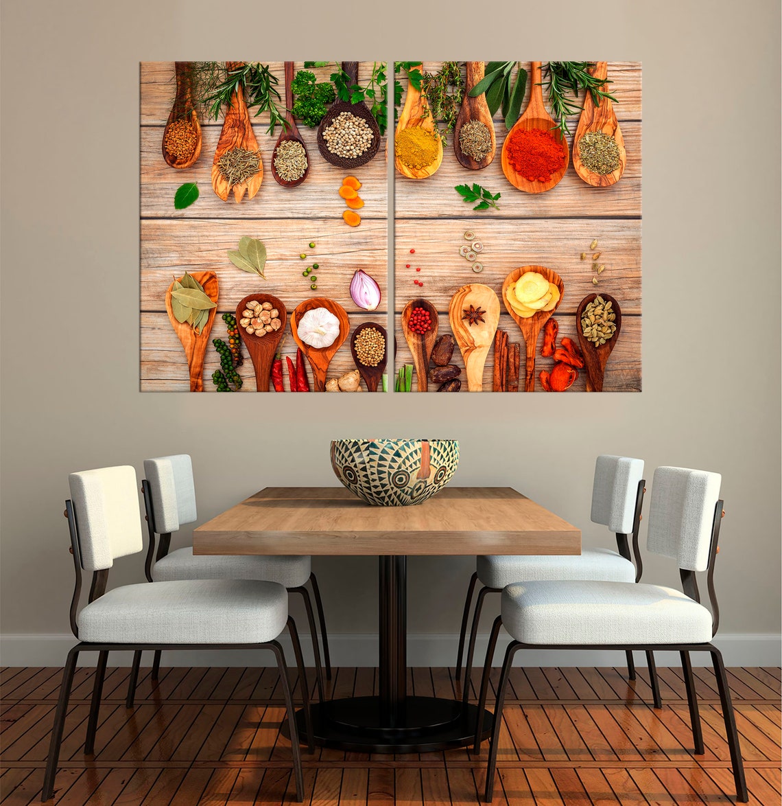 Kitchen Canvas Wall Art
 Spice canvas wall art Kitchen wall decor 3 Piece Wall Art