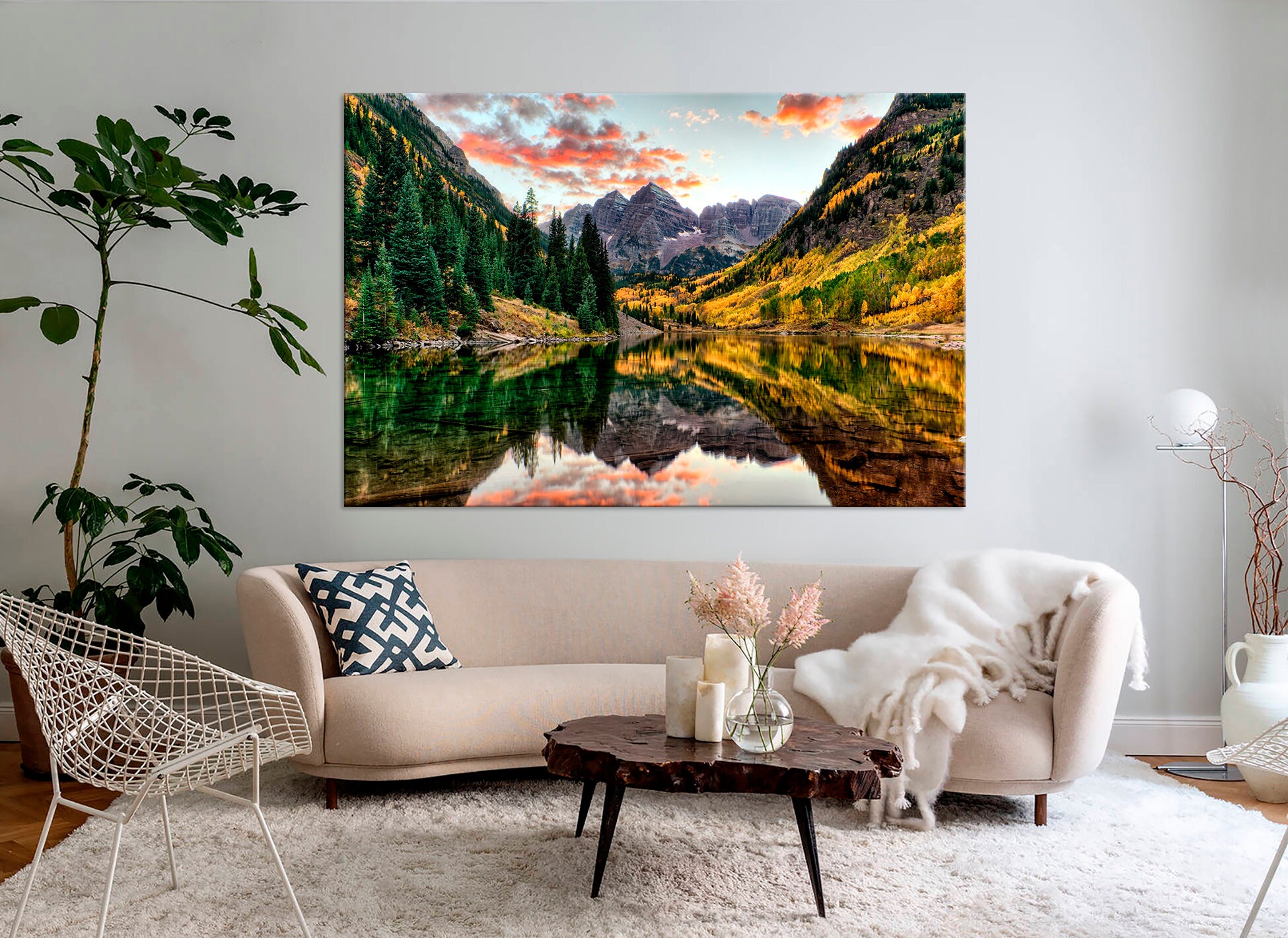 Mountain Wall Art Nature canvas Print National Park Colorado Forest ...