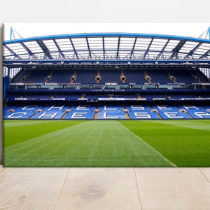 Chelsea FC canvas wall art Stamford Bridge print Football Gifts Football wall Decor Multi panel canvas Large canvas art
