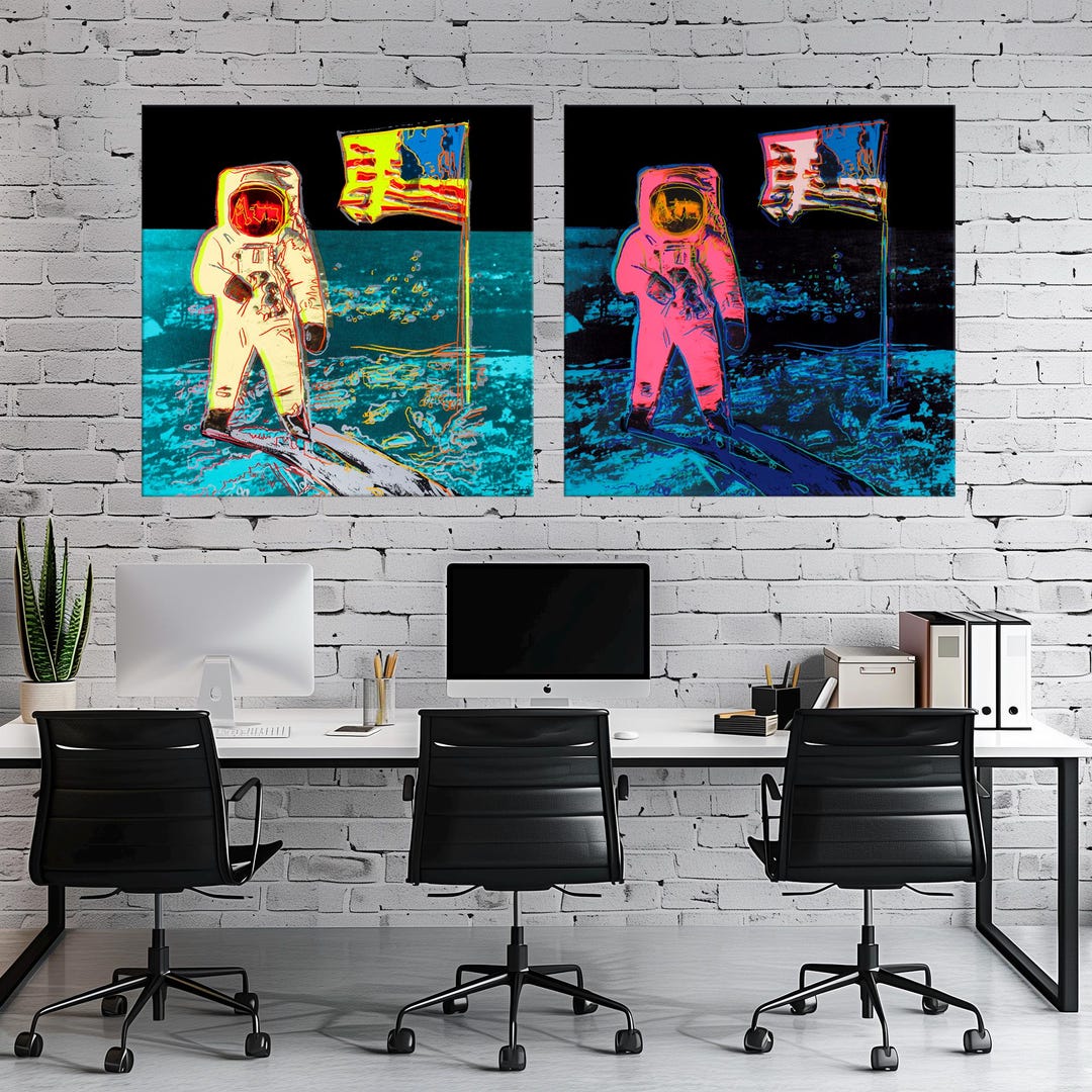 Astronaut Canvas Wall Art Pop Art Print Space Wall Art Man Cave Decor ...