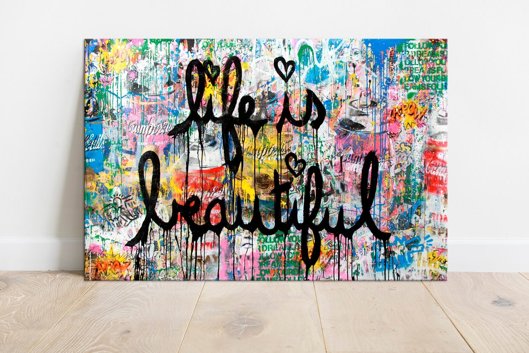 バンクシー Life is Beautiful エスタンプリトグラフ 送料無料 バンクシー Life is beautiful エスタンプリトグラフ