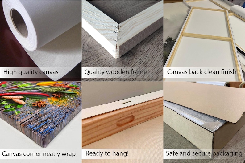Canvas wall art processing