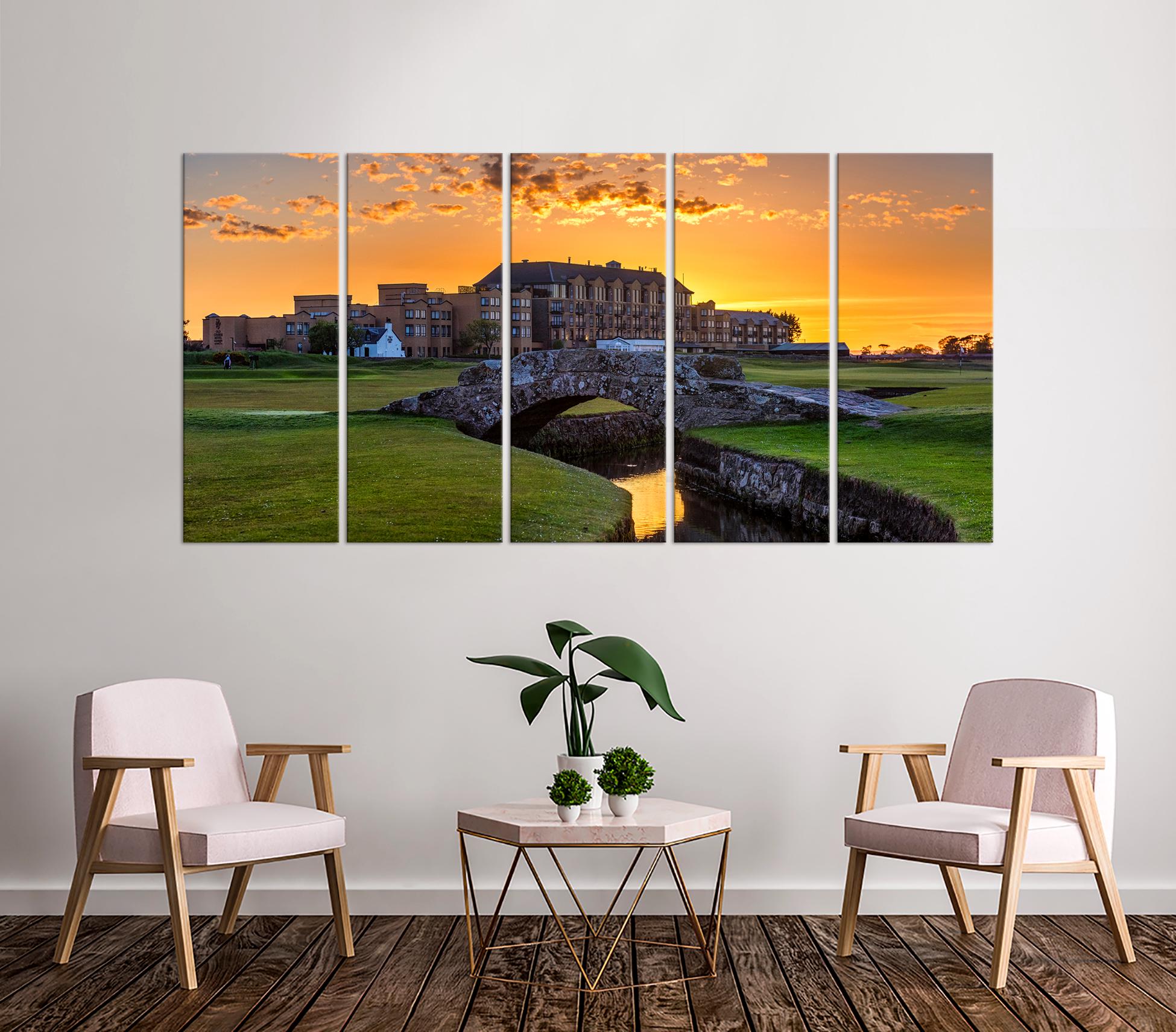 St Andrews Old Course Canvas Wall Art Saint Andrews Golf Course Print ...
