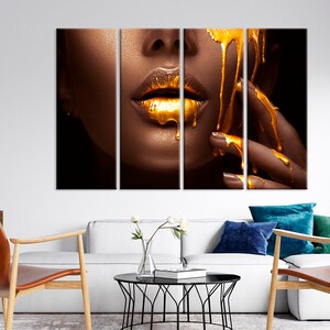 African American Art Black Woman Canvas Print African Wall Art Fashion ...