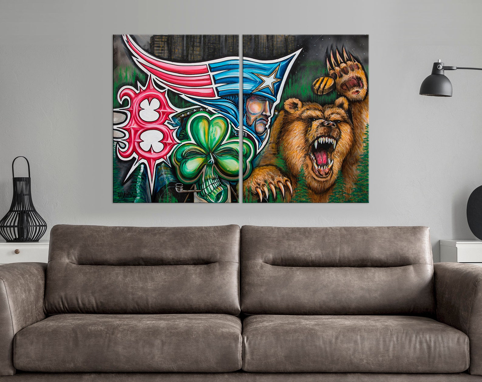 Boston Sports Wall Art Baseball Football Hockey Basketball Etsy