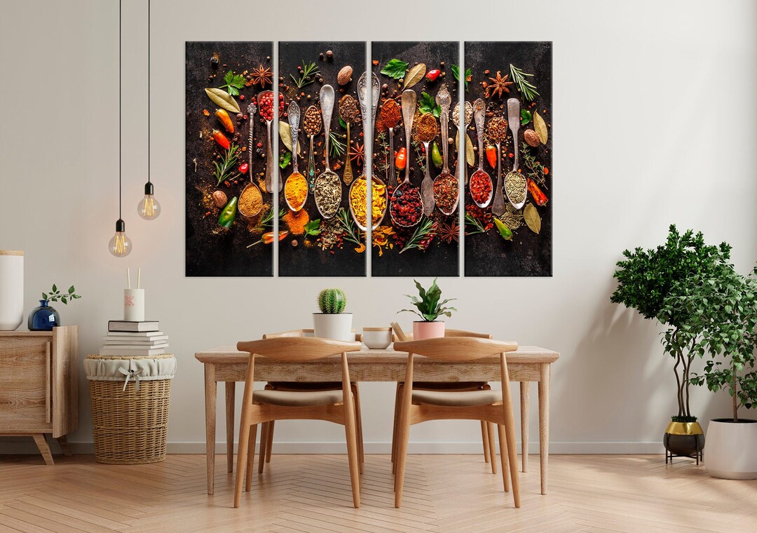 3 panels condiments in the kitchen wall art canvas... This item is unavailable - Etsy