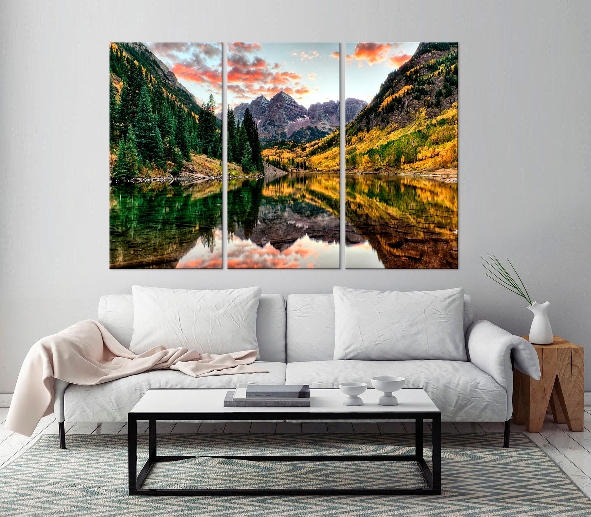 Mountain Wall Art Nature canvas Print National Park Colorado Forest ...