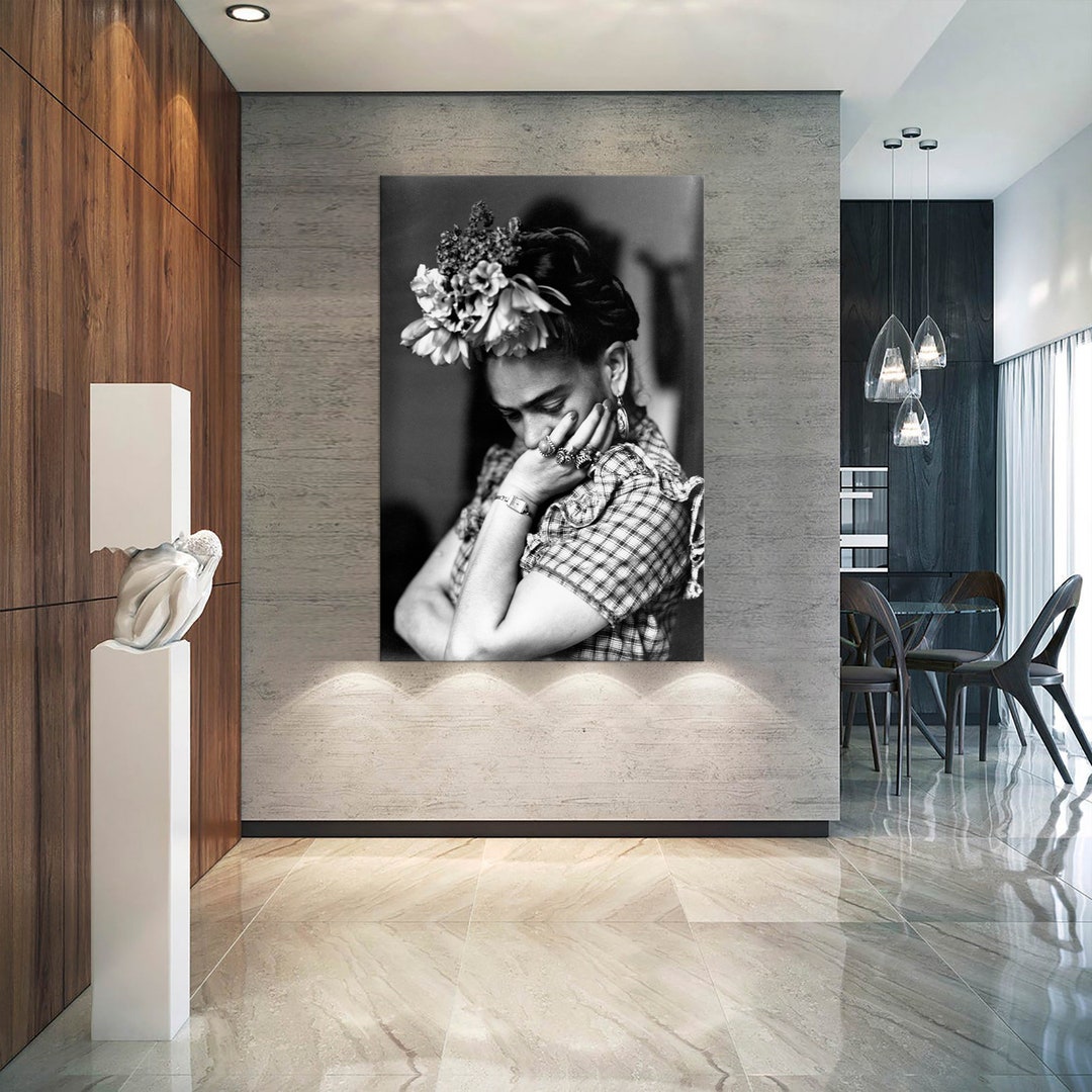 Frida Kahlo Zwart-wit Poster | Poster Store NL