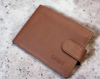 Portafoglio personalizzato vegano non in pelle: portafoglio unisex bifold fatto a mano con RFID