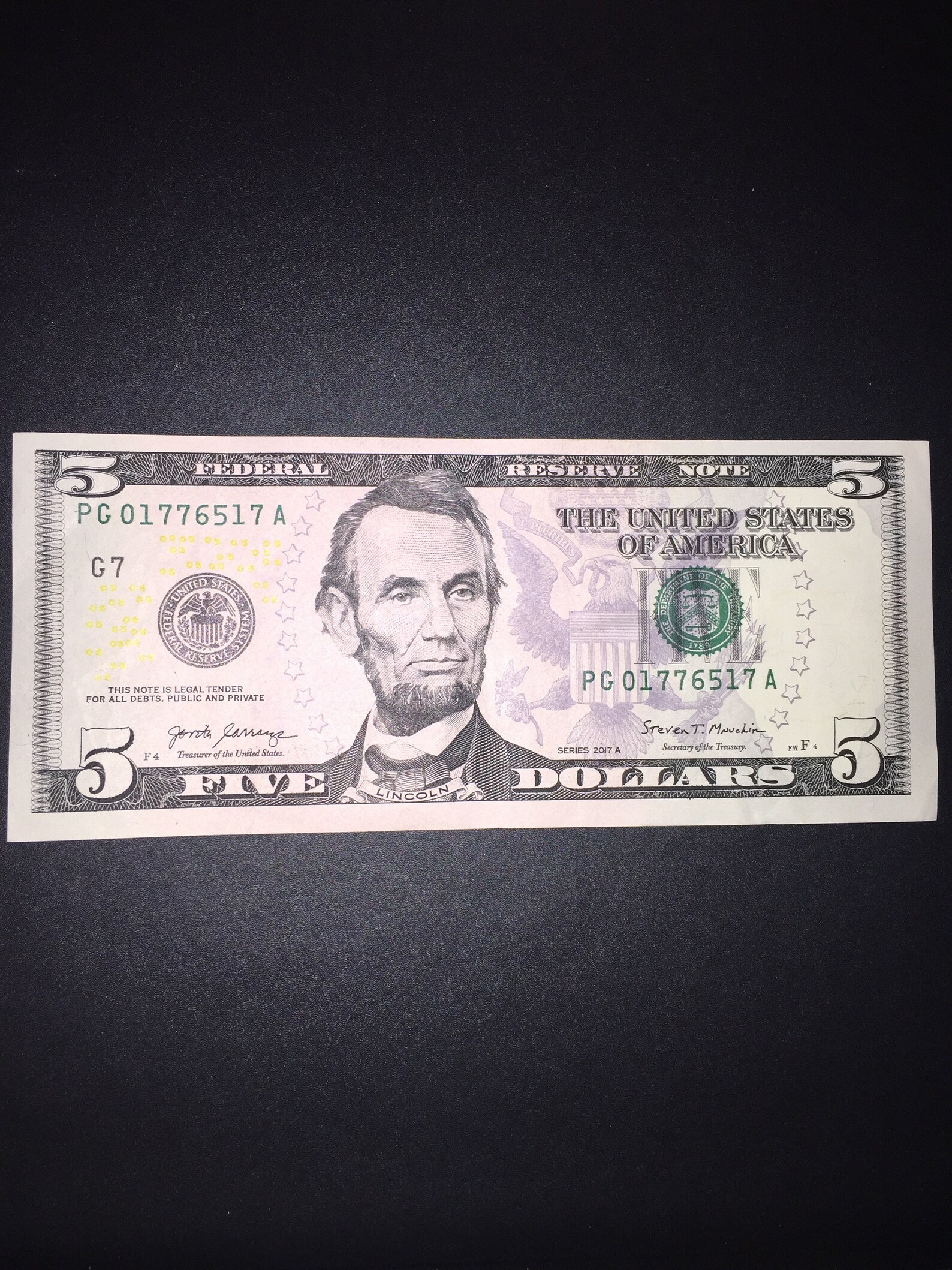 2017 5 Dollar Bill Star Note Value - 11hbj4c