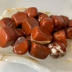 Red Jasper Tumbles / Tumbles / Healing Stones / Polish Gemstones / Pocket Stones