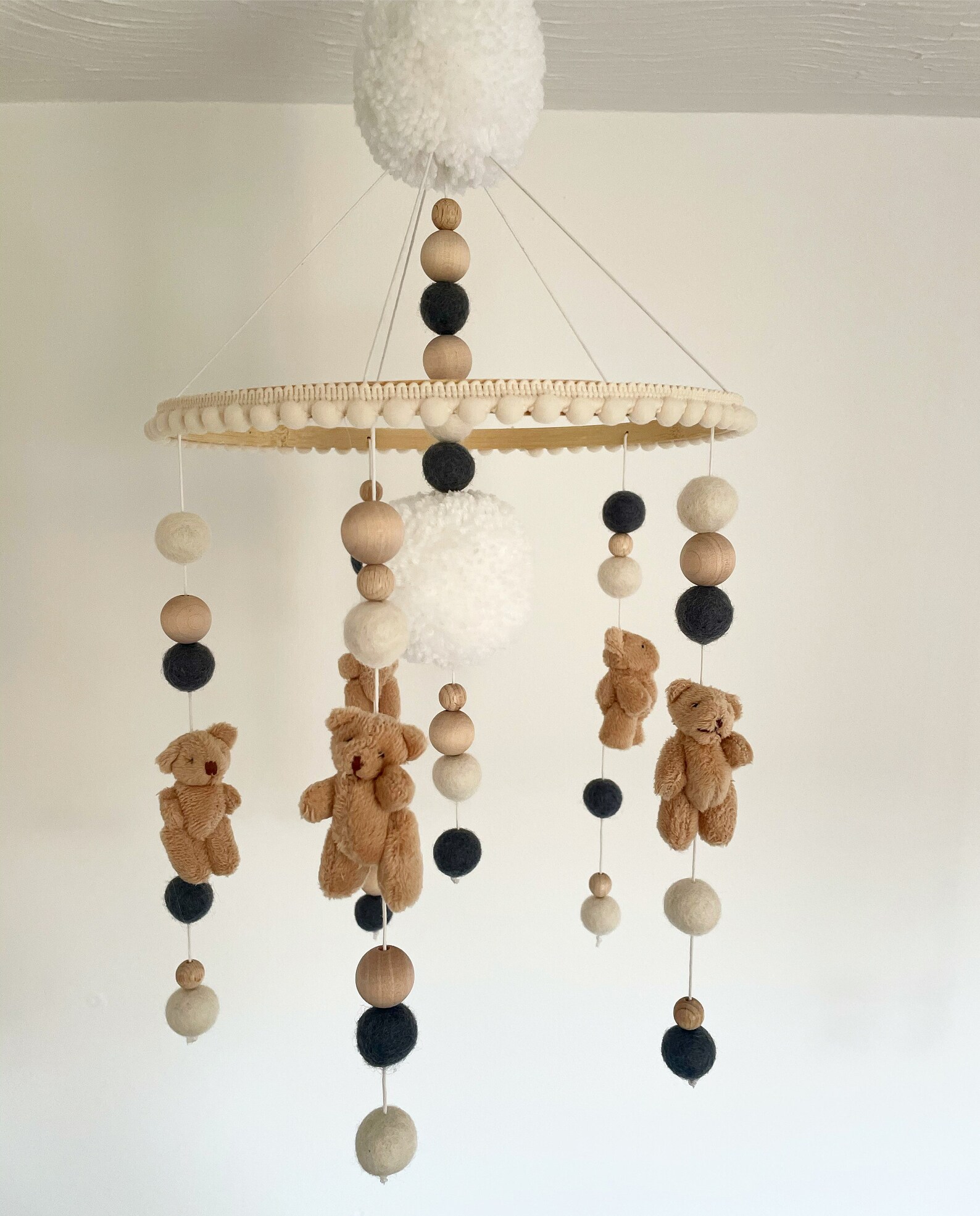 TEDDY MOBILE cot mobile nursery mobile baby mobile nursery Etsy