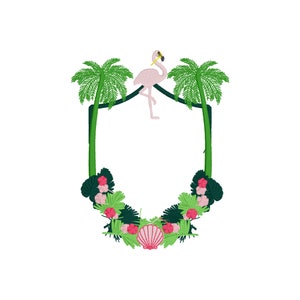 Palm Beach Crest Embroidery Design - Digital Machine Embroidery Design - Preppy Embroidery Design - PES - DST - JEF
