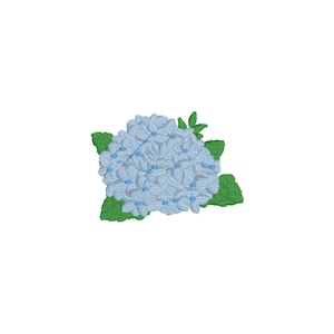 Single Stem Hydrangea - Machine Embroidery Design File - PES - DST - JEF - Hus - Exp - Vp3