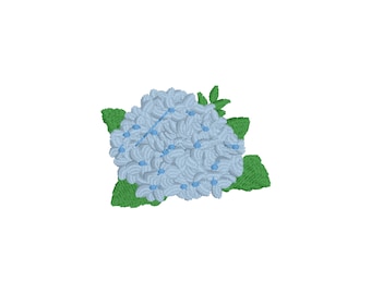 Hortênsia de Haste Única - Arquivo de Bordado à Máquina - PES - DST - JEF - Hus - Exp - Vp3