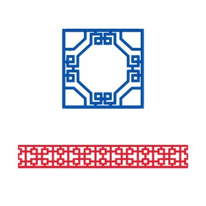 Fretwork Frenzy Embroidery Border and Frame - Digital Machine Embroidery Design - PES - DST