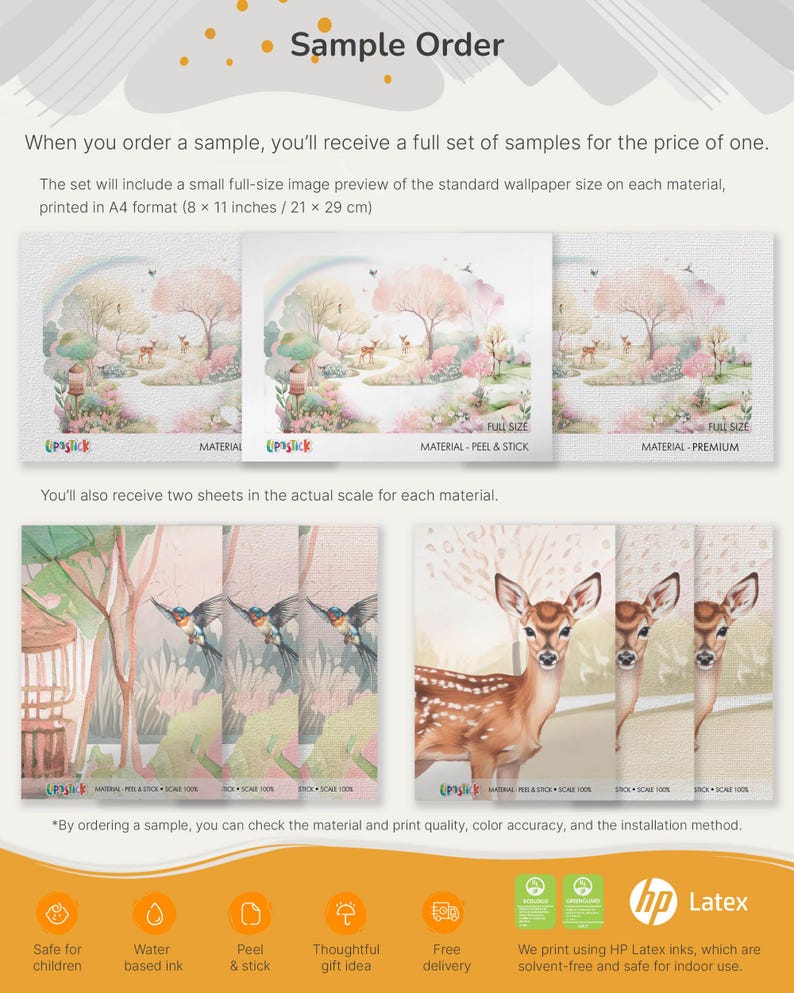 Nursery Wallpaper Mystical Dragon Wall Mural, Fantasy Girl Room Decor, Fairytale Kids Wallpaper, Magical Baby Room Dragon Mural image 10