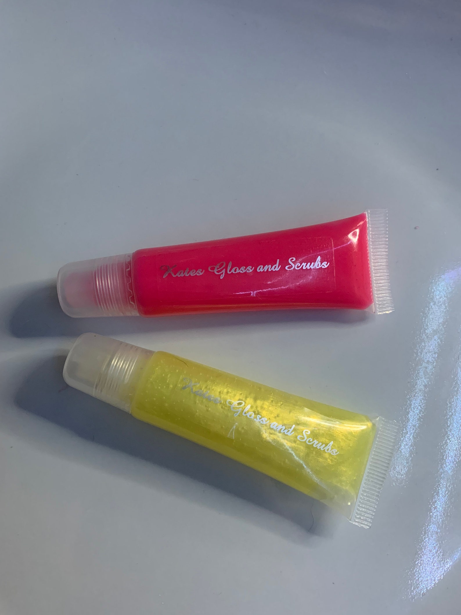 Strawberry and Banana Lip Gloss duo Etsy