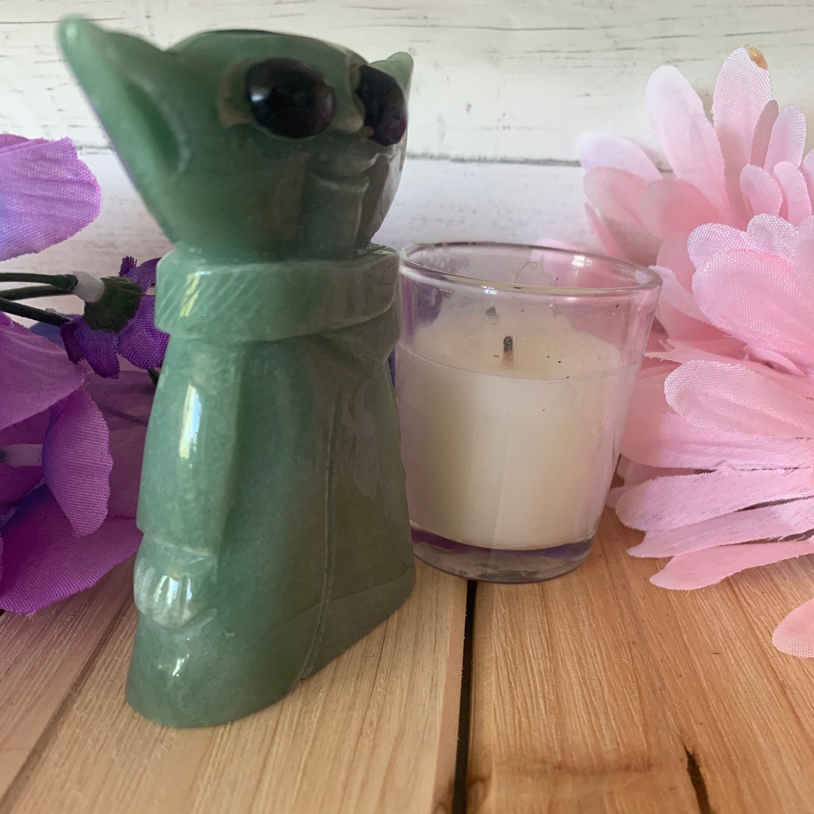 Large 3 26 Inch Star Wars Yoda Green Aventurine Crystal Stone Etsy