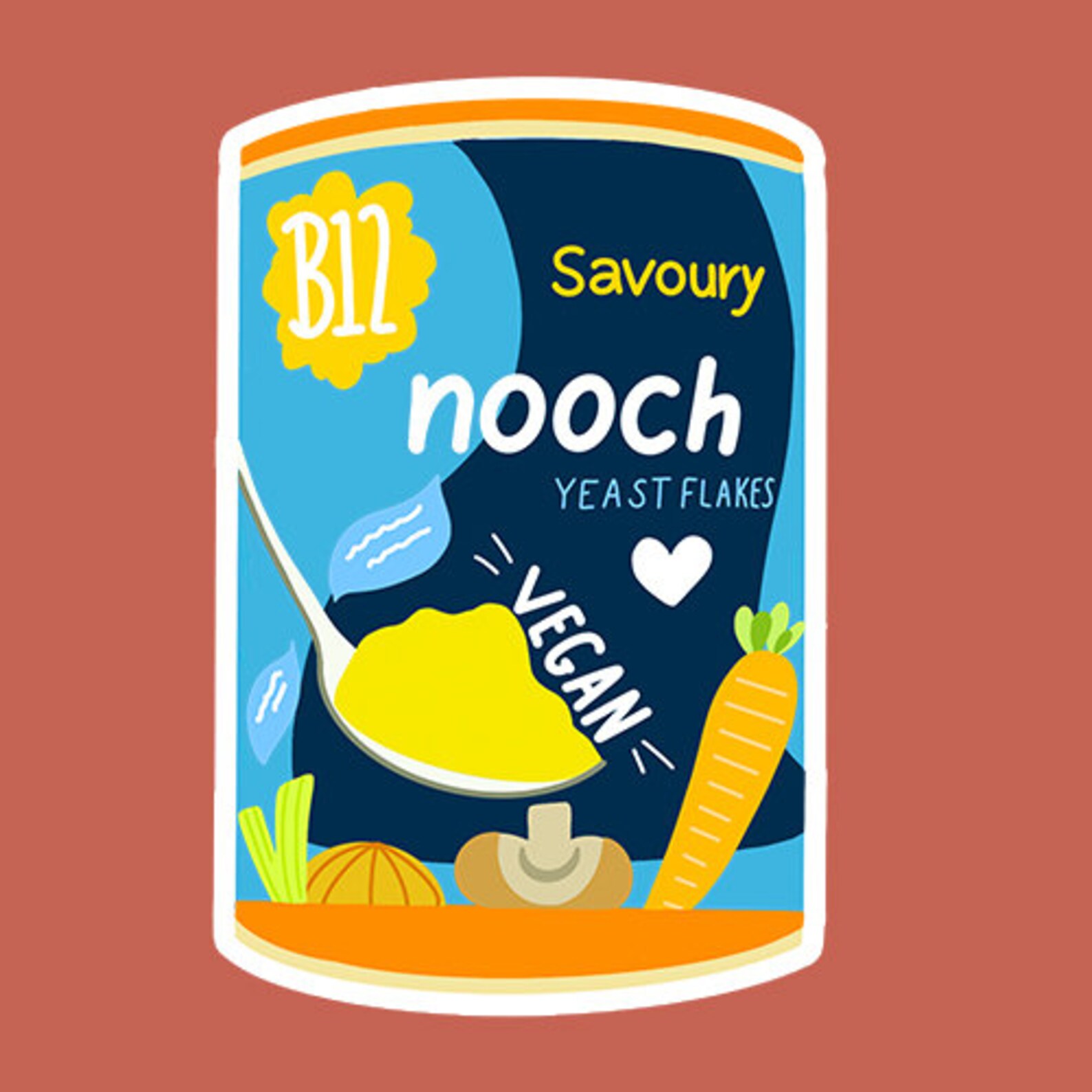 NOOCH NUTRITIONAL YEAST Sticker - Etsy UK