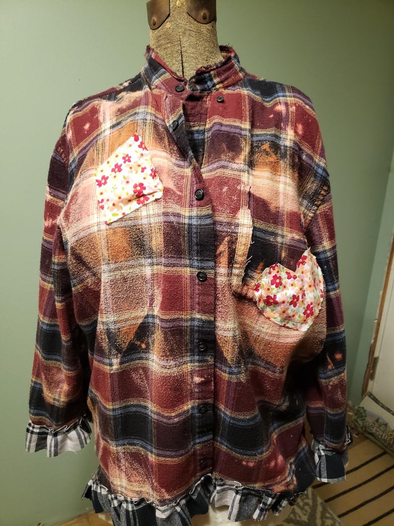 Handmade oversized summer tunic ( ONE SIZE )