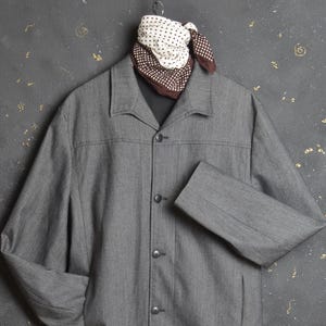 Vintage Salt and Pepper Work Jacket - Etsy Vintage Salt and Pepper Work Jacket - Etsy