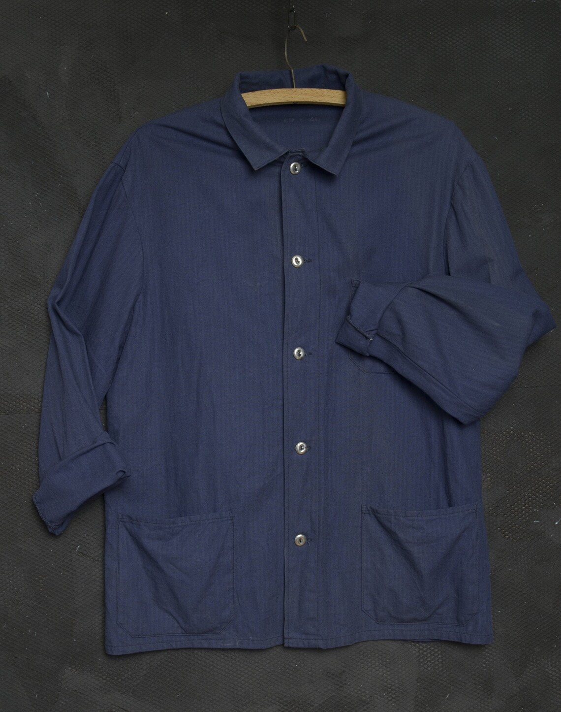 VINTAGE French Workwear Bleu de travail Men Light Chore Jacket | Etsy