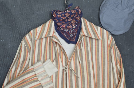 Vintage 50's Work Jacket M Men Chore Coat French … - image 7