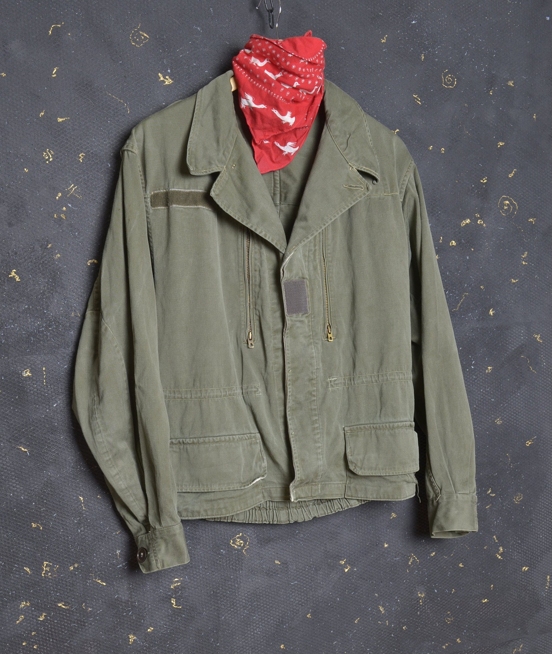 Vintage 60's French Army Jacket Military Coat Khaki Jacket Etsy