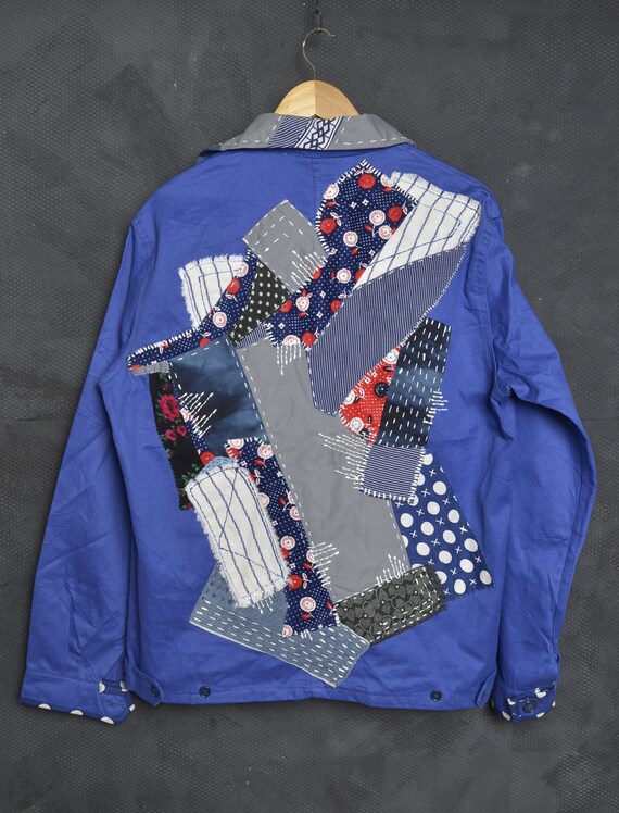 VINTAGE French Workwear Bleu de travail Denim Jacket Japanese | Etsy