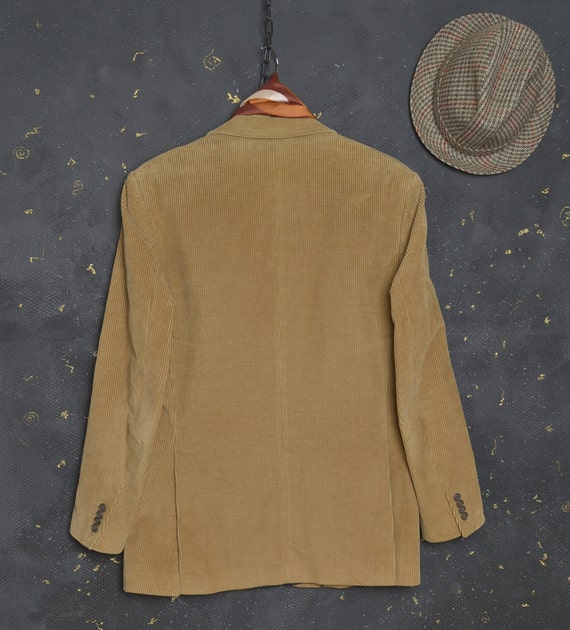 Vintage Menswear Brown Corduroy Blazer Jacket Men… - image 10