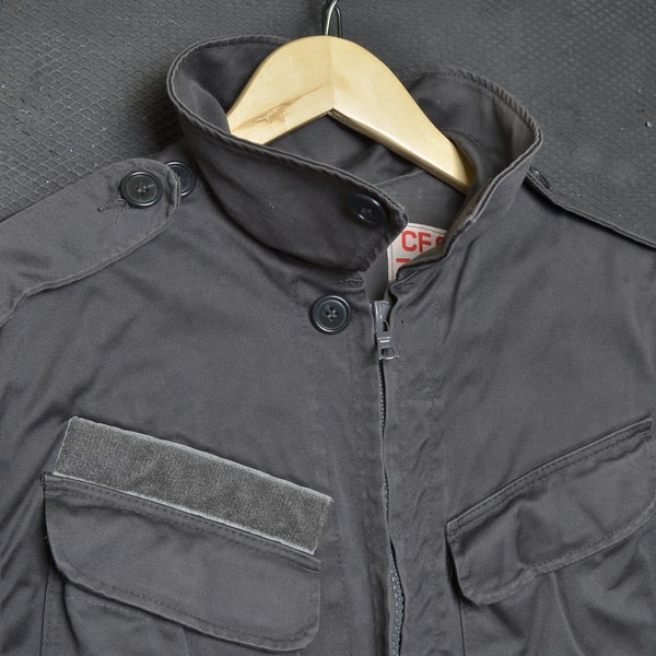 Veste militaire VINTAGE L homme manteau de travail danemark veste de police uniforme de l'armée force de défense civile M71 lutte contre la fatigue parka par temps froid