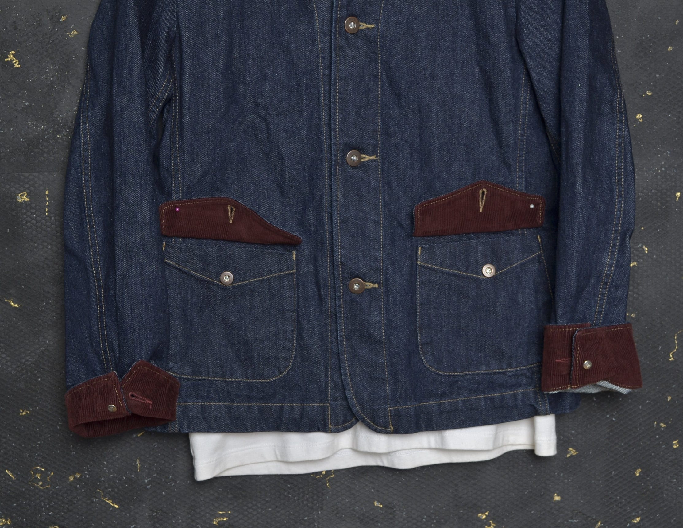Vintage French Workwear Jacket Women Work Denim Chore Coat Worker